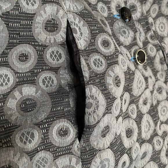 Tapestry Jacquard Patchwork Jacket Coat Boho French S Vtg Unique Y2K  60’s  Art - Picture 10 of 13